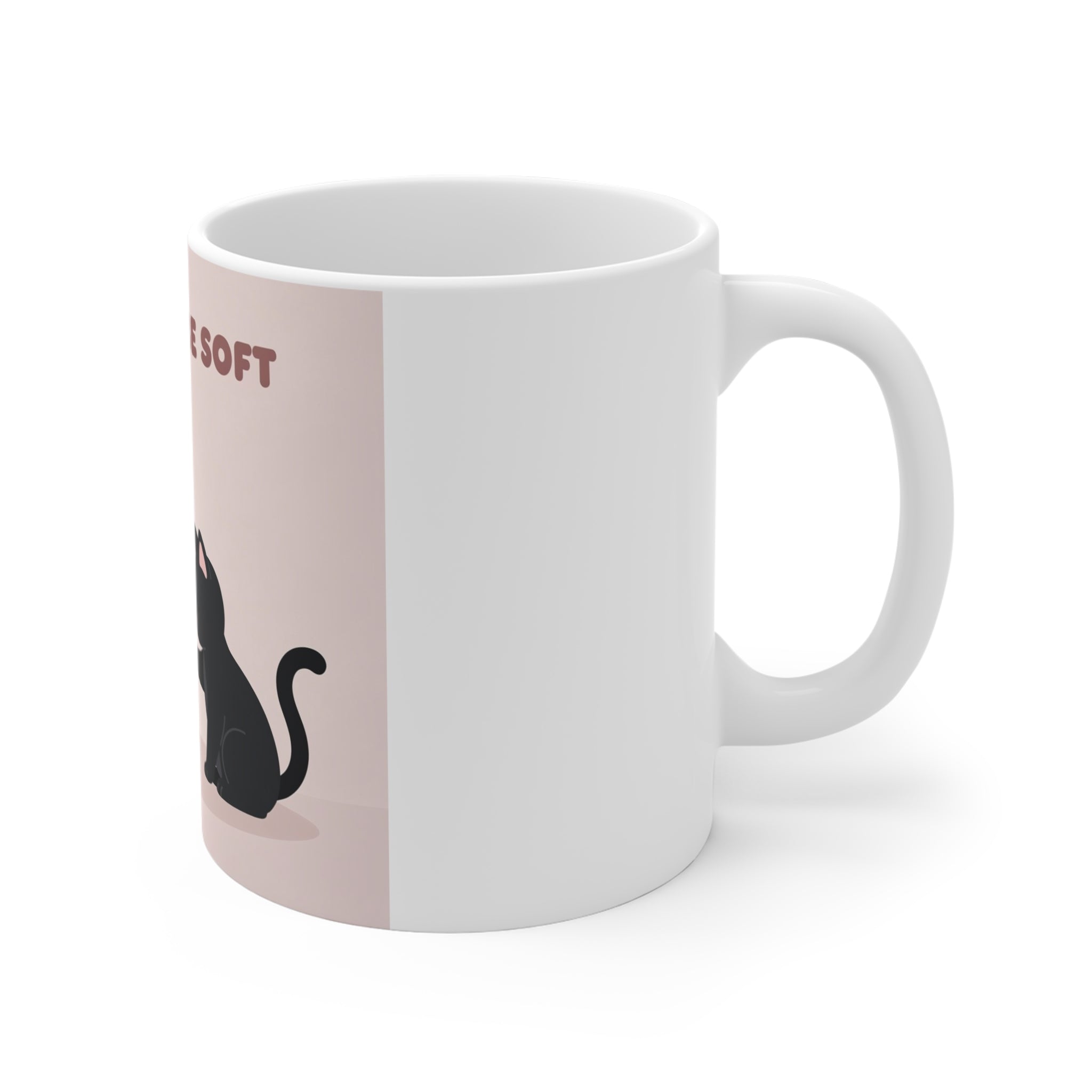 LOVE CAN BE SOFT Rabbit, cat Mug 11oz