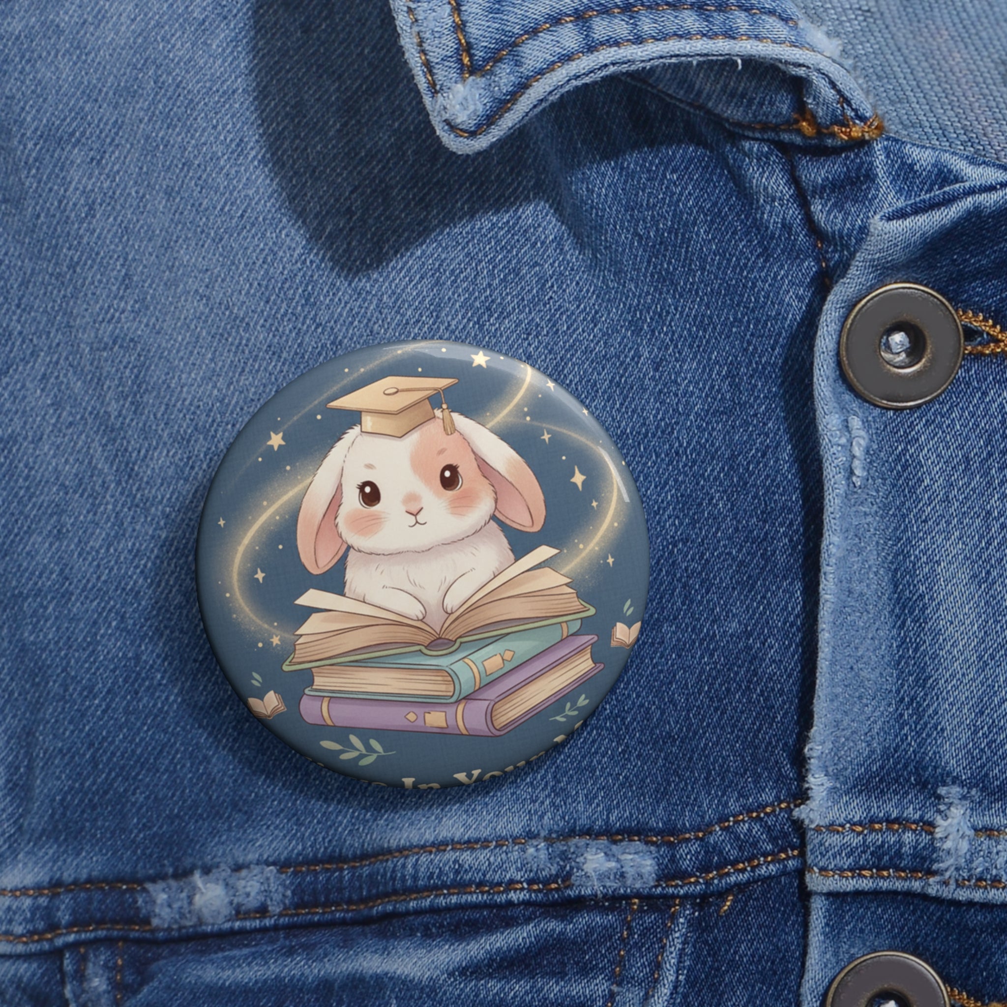 Bunny Pin Button – Believe in Your Magic