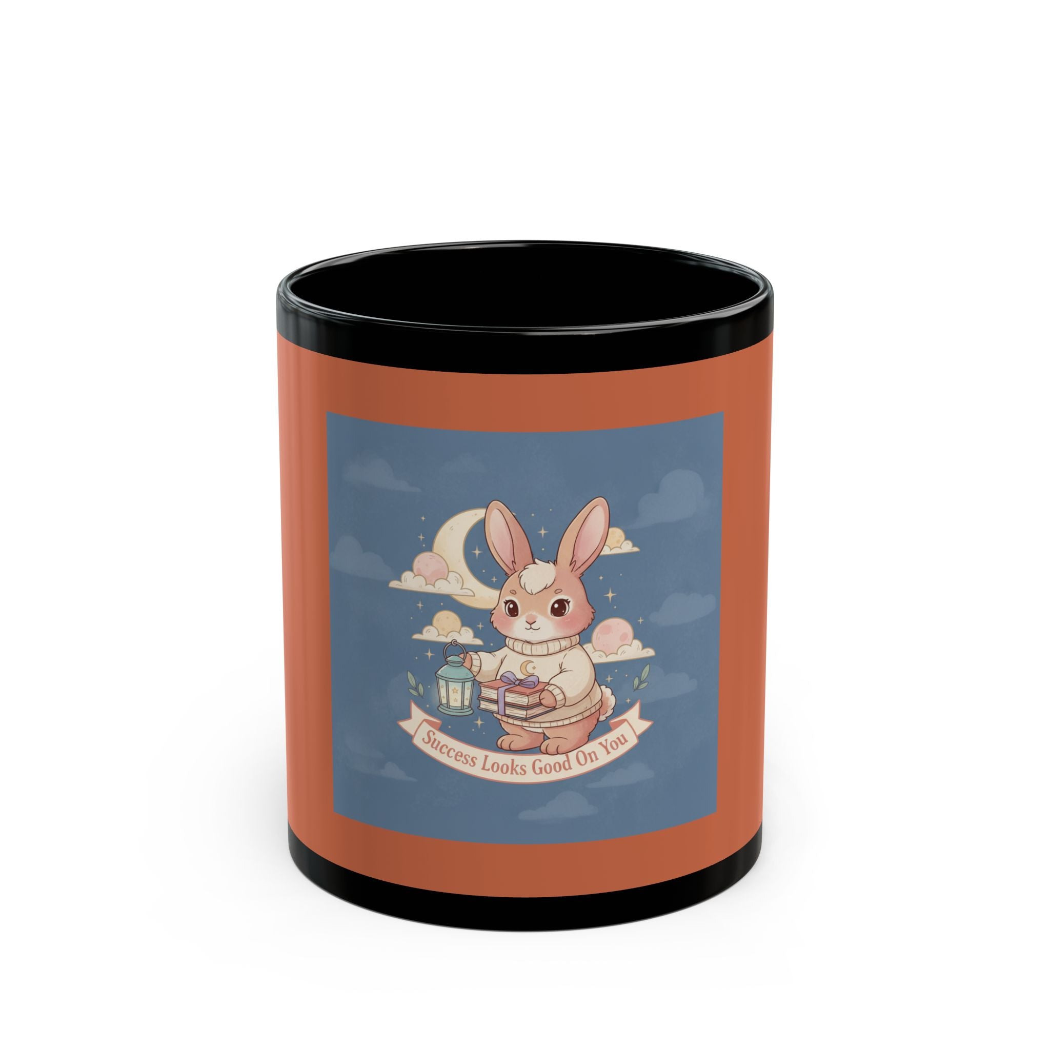 Rabbit Black Mug 11oz – Success Looks Good on You