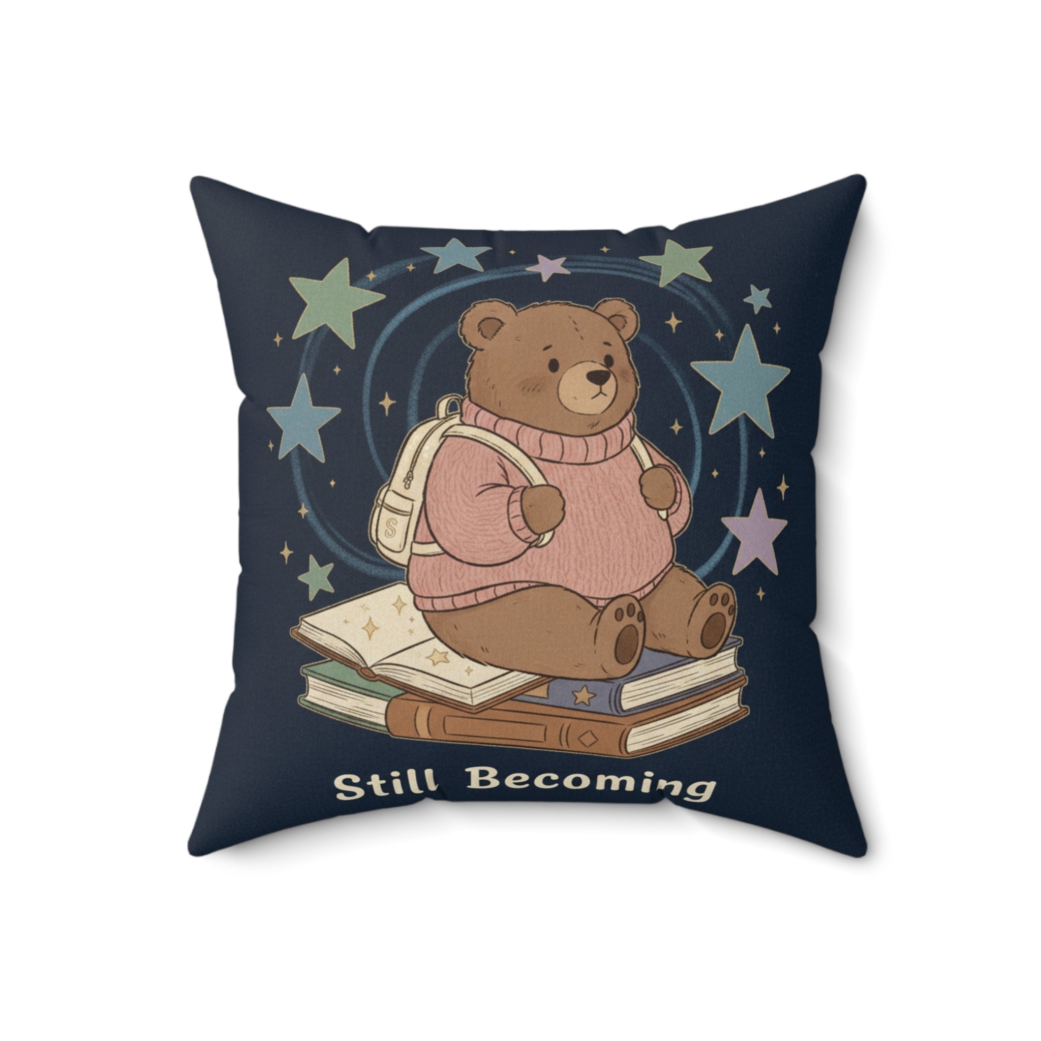 Bear Square Pillow – Still Becoming
