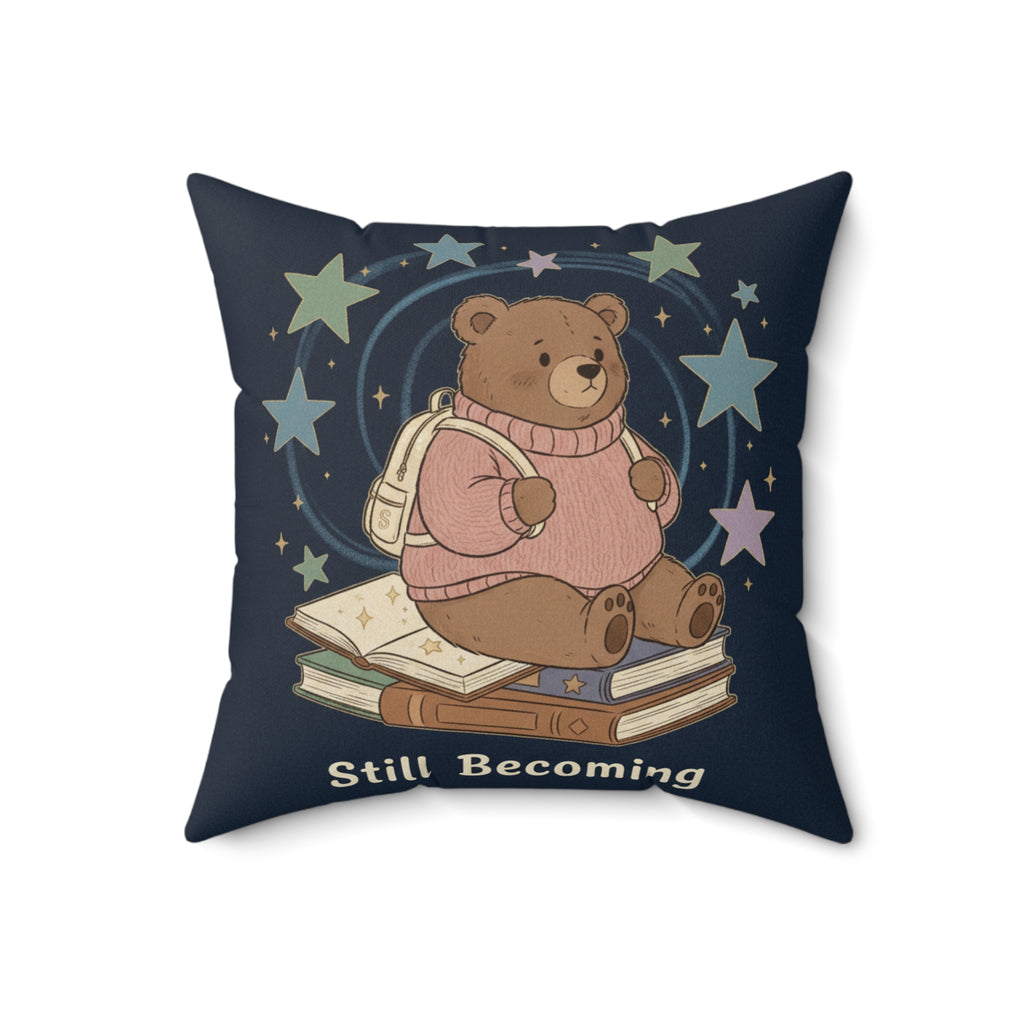 Bear Square Pillow – Still Becoming
