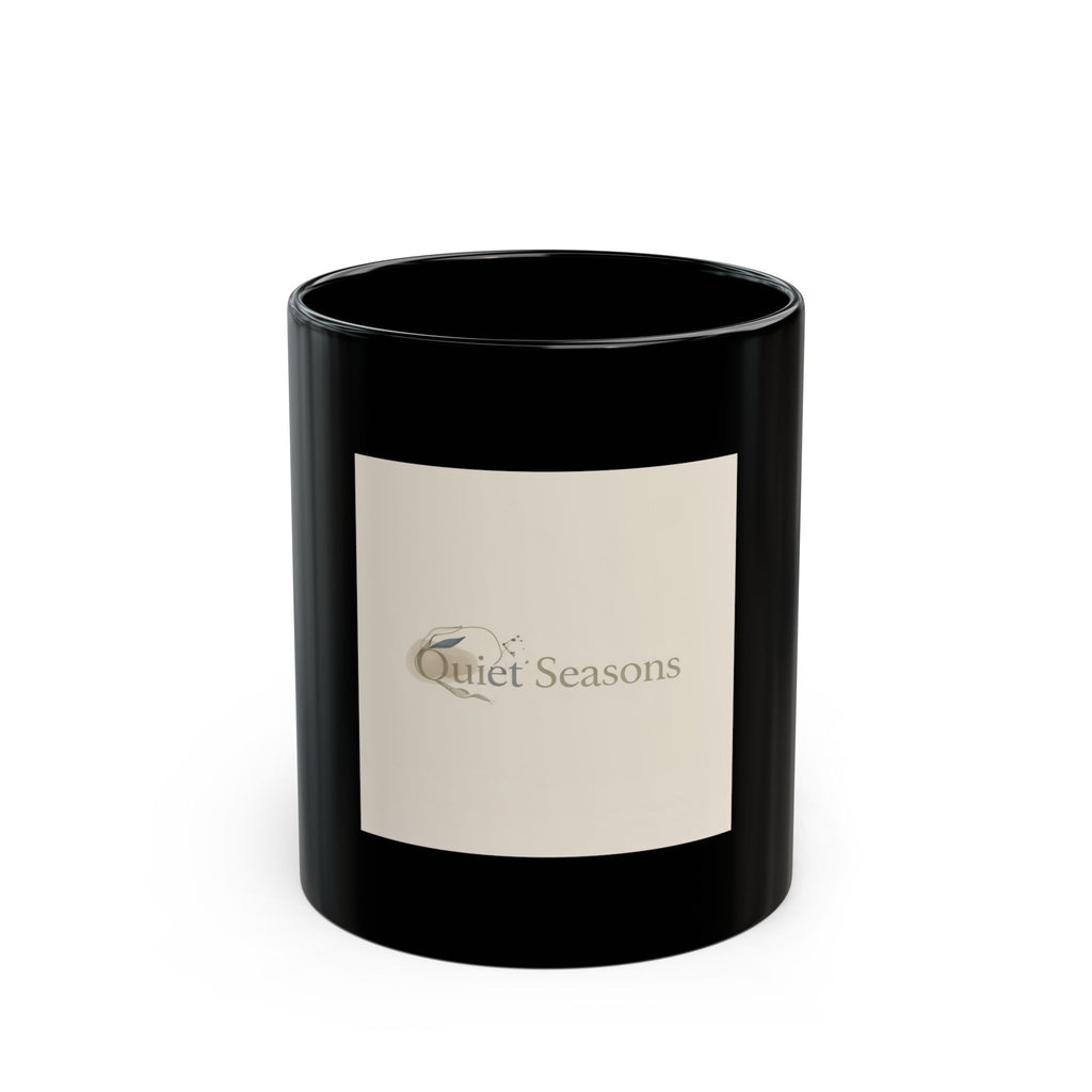 Quiet Seasons Black Mug 11oz