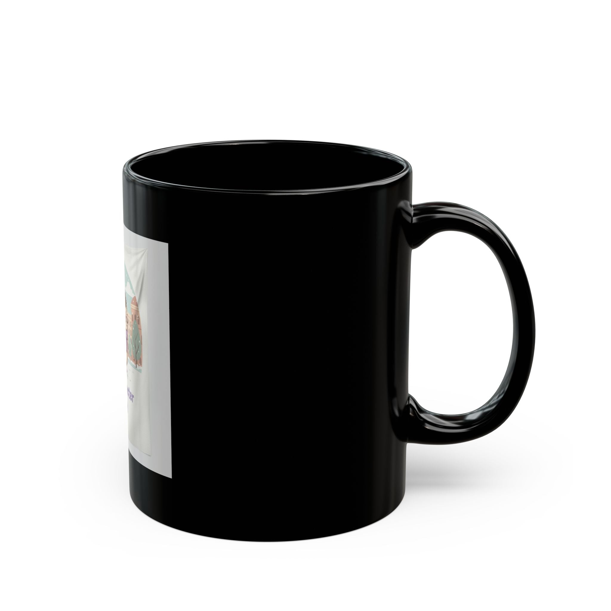Main Character Energy Hedgehog Black Mug 11oz