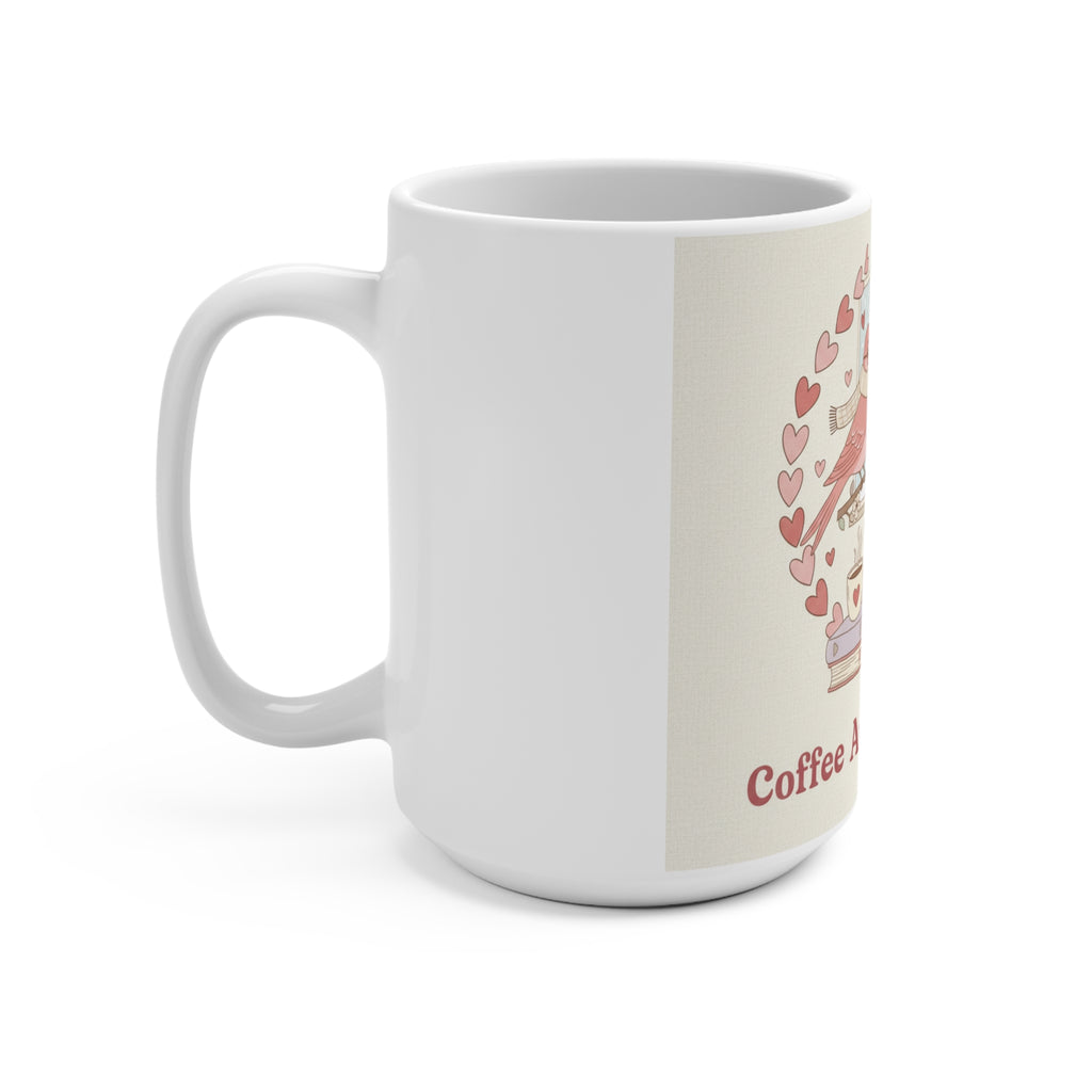 Coffee And Confidence Birds Mug 15oz