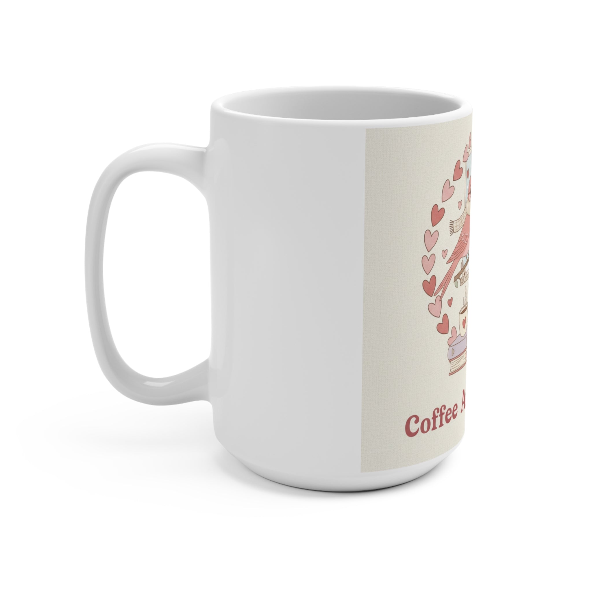 Coffee And Confidence Birds Mug 15oz