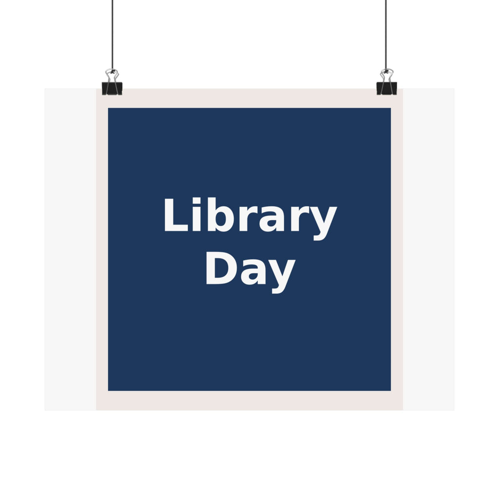 "Library Day" Black Cat Poster | College Girl Gift | Fashion | KayKay Classics