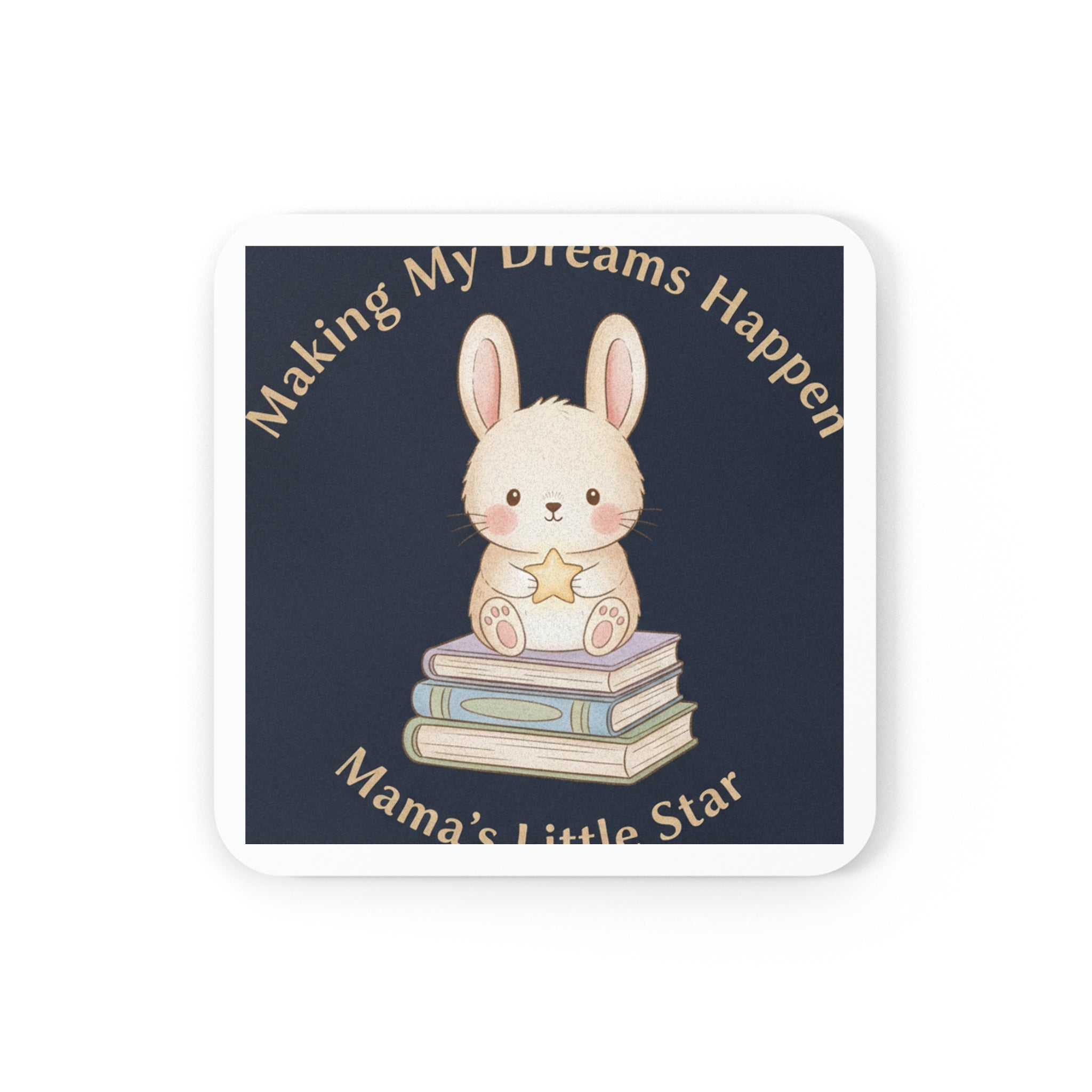 Bunny Cork Coaster – Making My Dreams Happen Mamas Little Sta