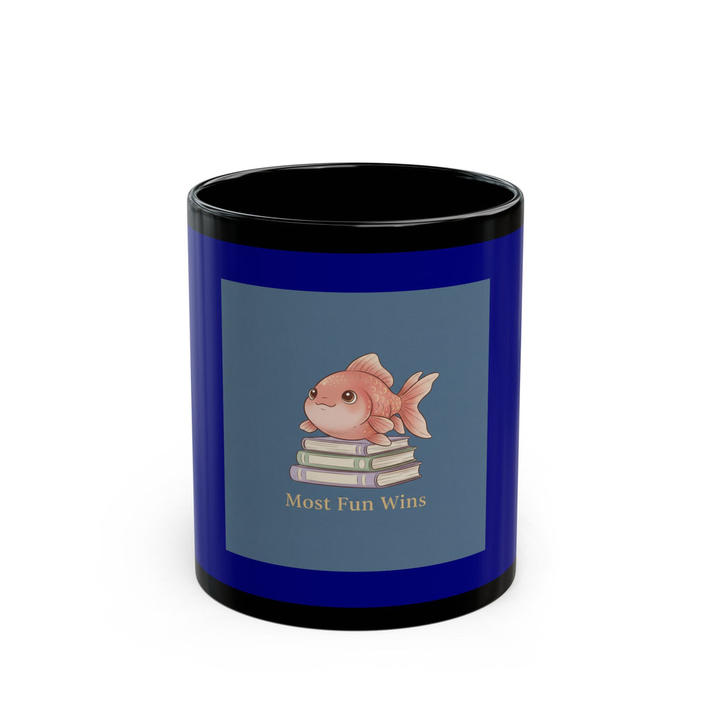Goldfish Black Mug 11oz – Most Fun Wins