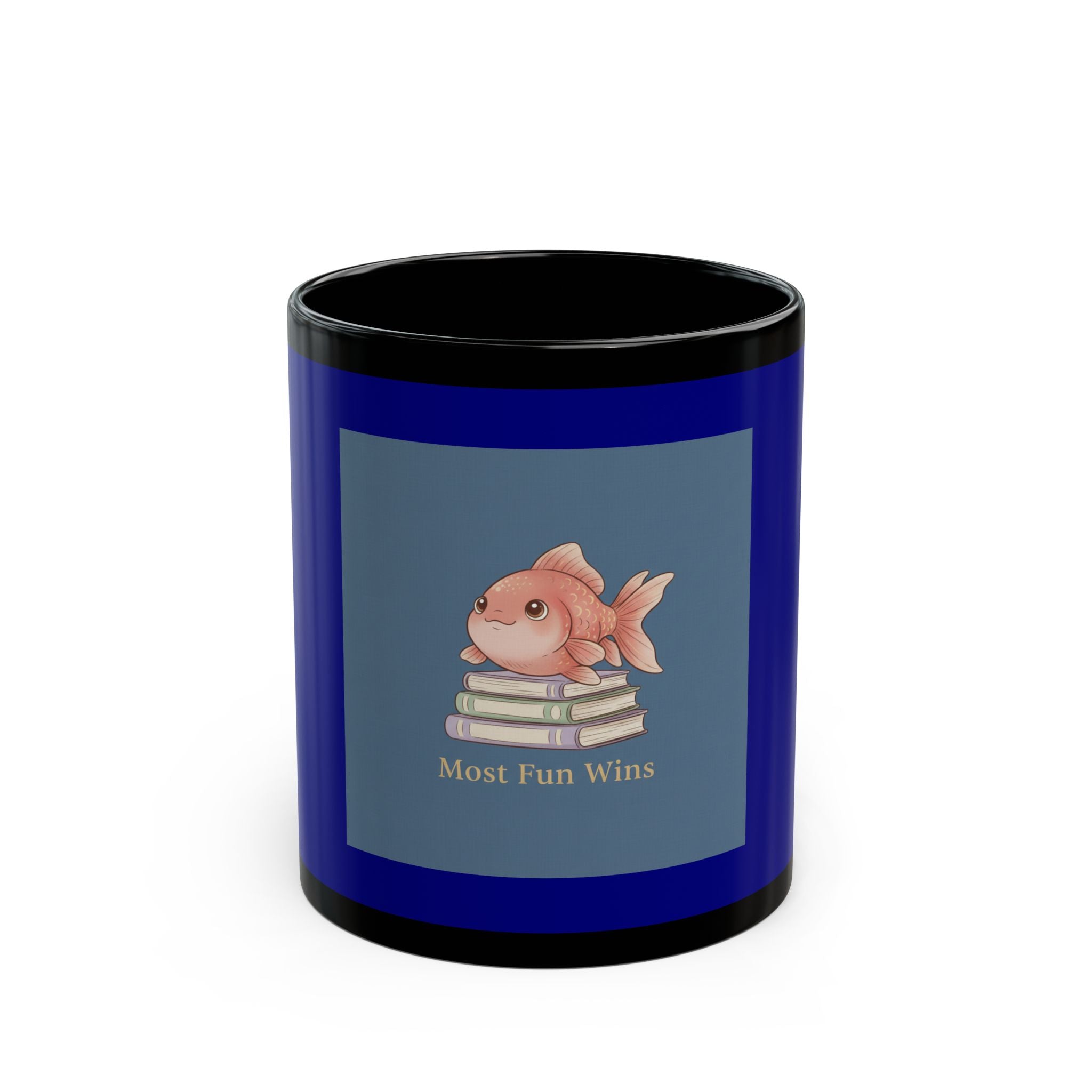 Goldfish Black Mug 11oz – Most Fun Wins