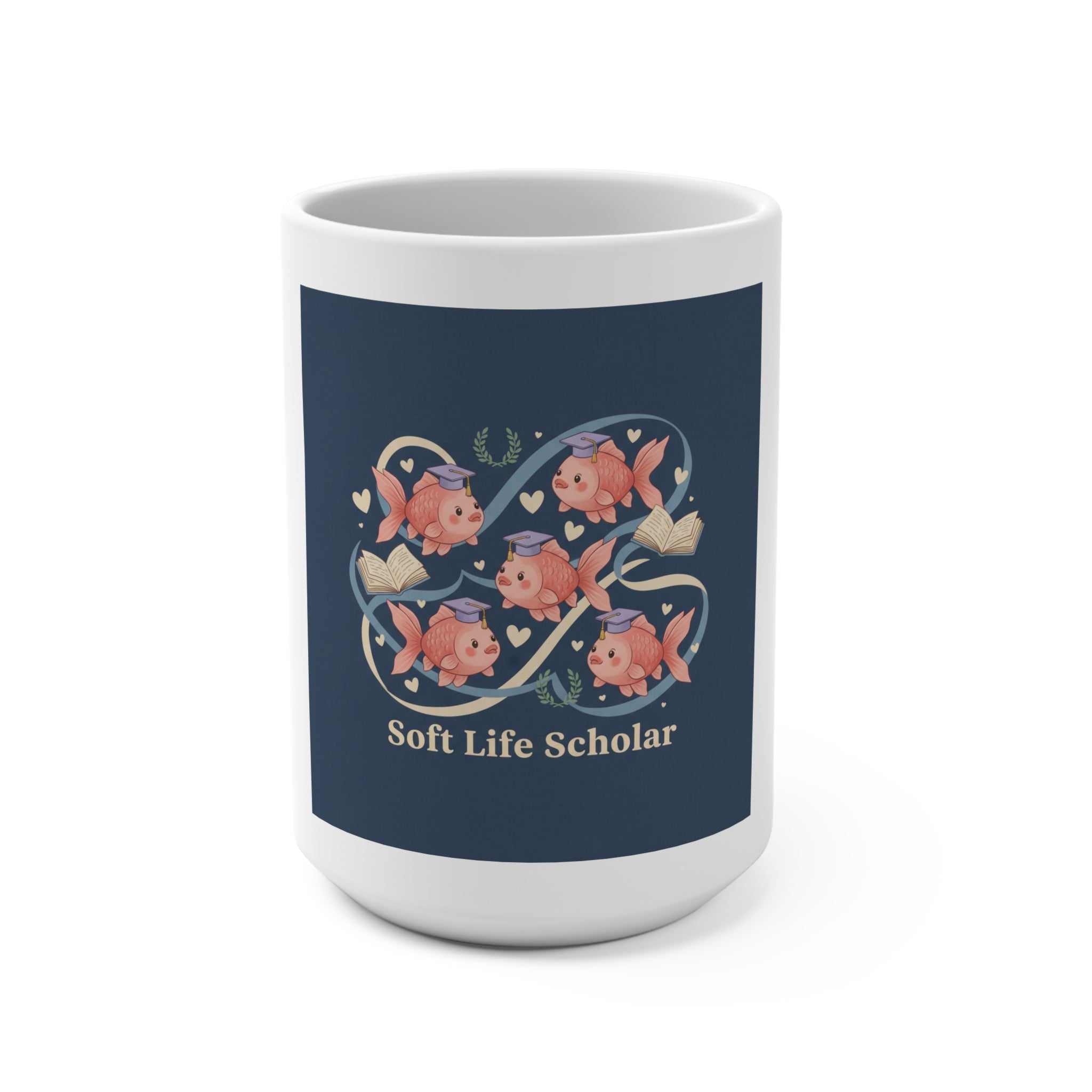 Soft Life Scholar Goldfish Mug 15oz