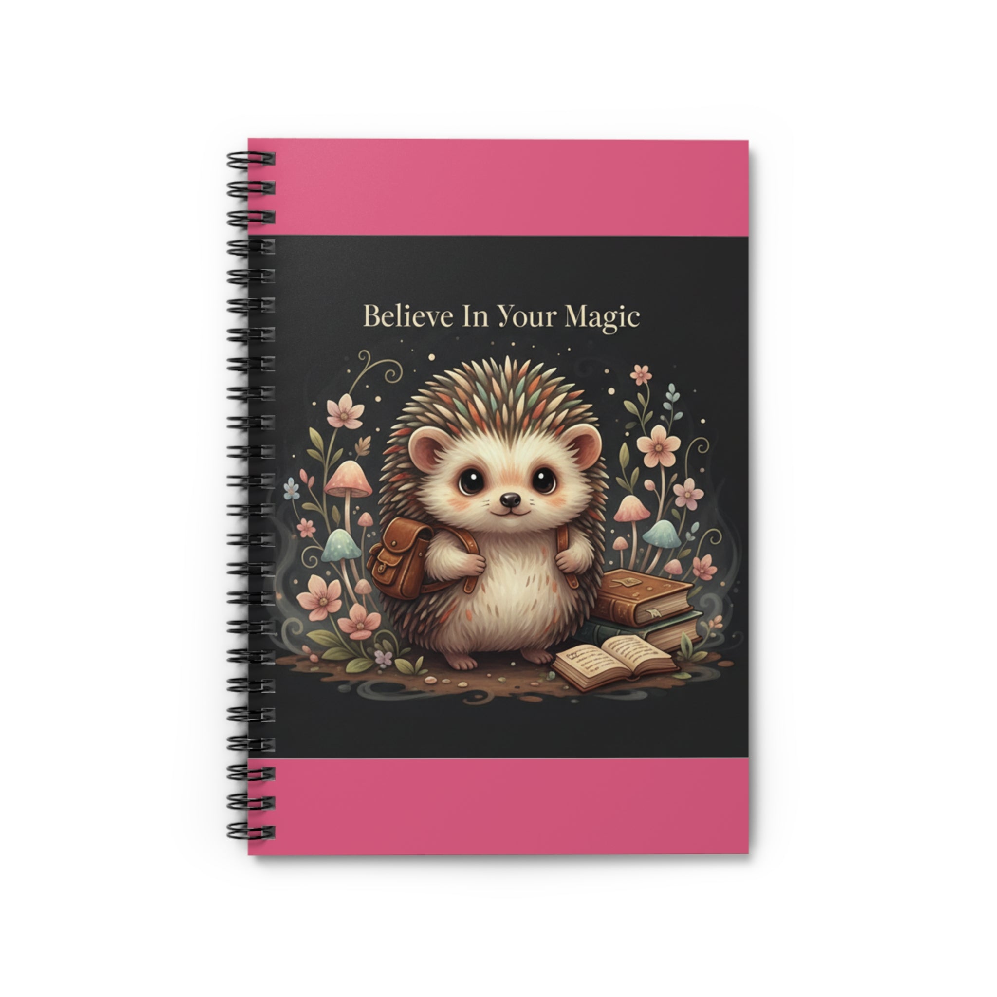 Hedgehog Spiral Notebook – Believe in Your Magic