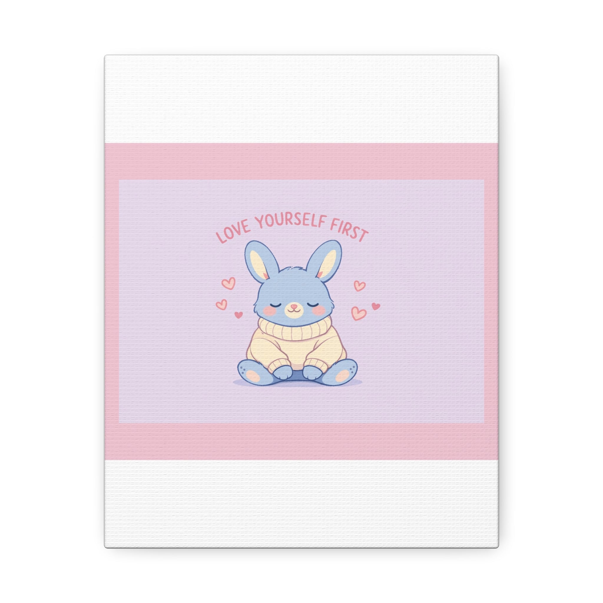 "LOVE YOURSELF FIRST" Black Cat Canvas | College Girl Gift | Fashion | KayKay Classics