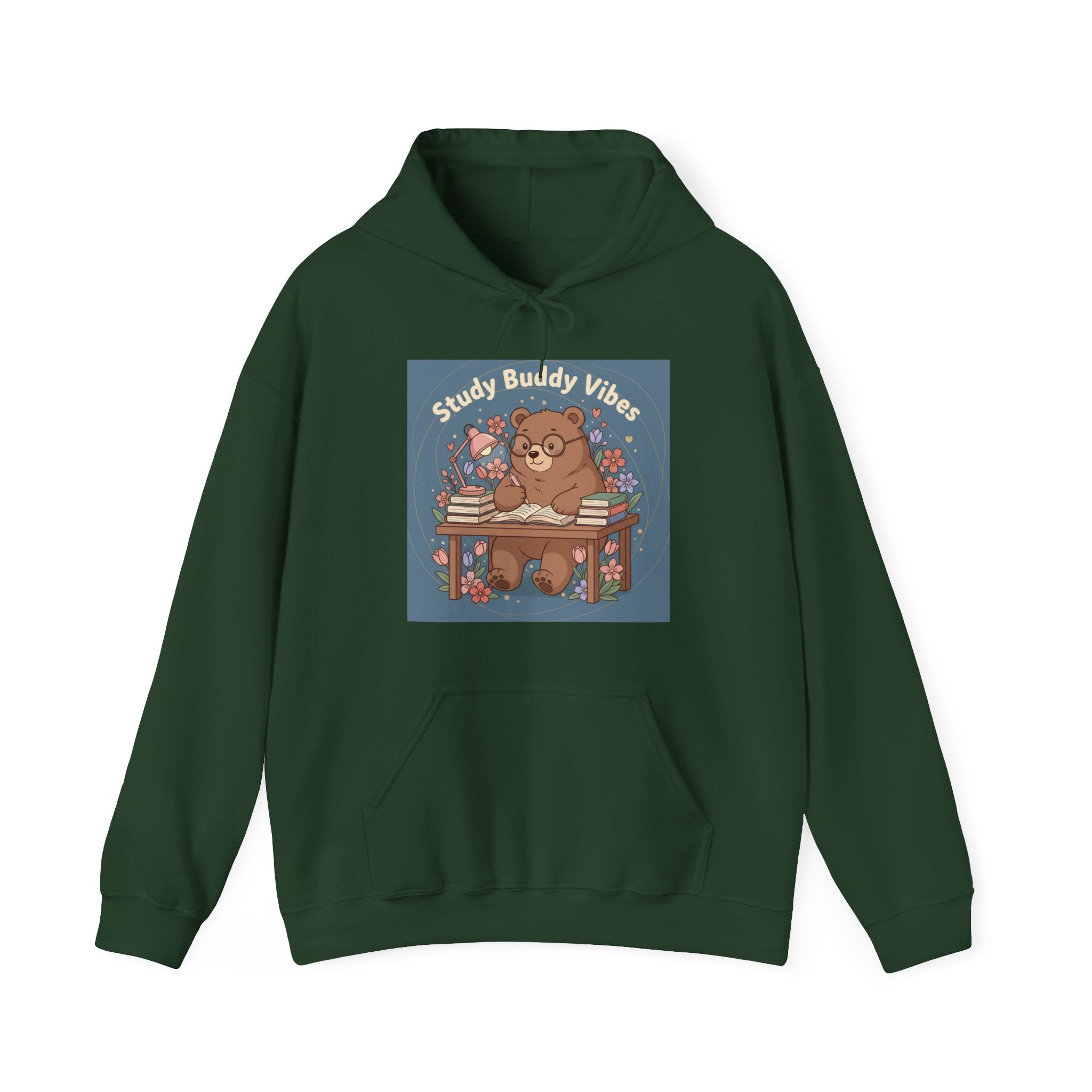 Bear Hoodie – Study Buddy Vibes
