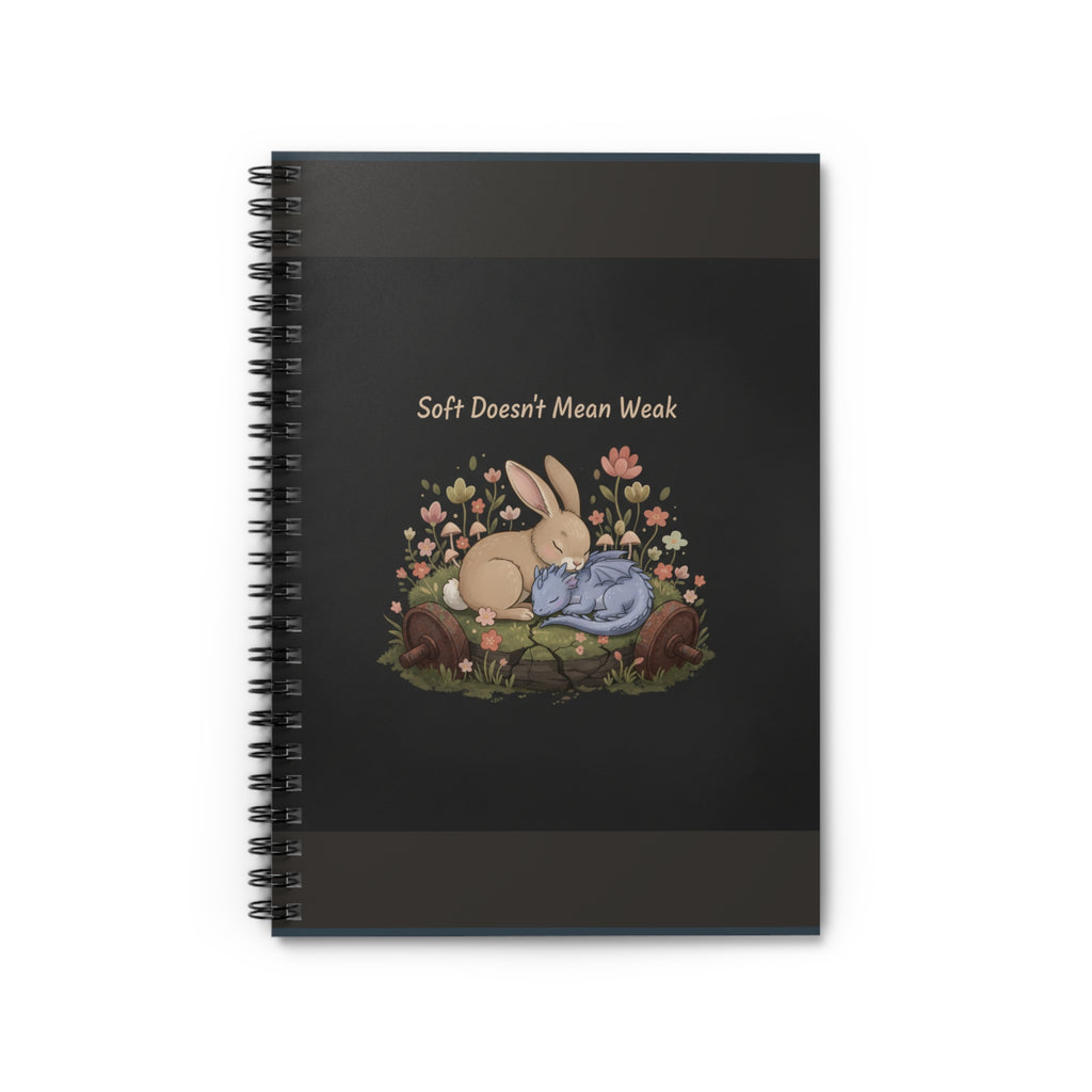 Dragon Spiral Notebook – Soft Doesnt Mean Weak