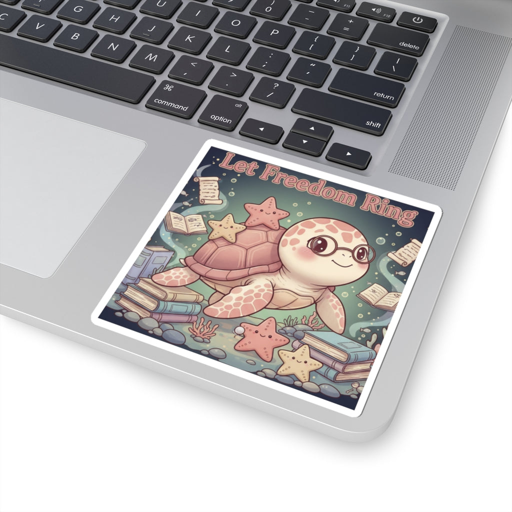 Turtle Kiss-Cut Sticker – Let Freedom Ring