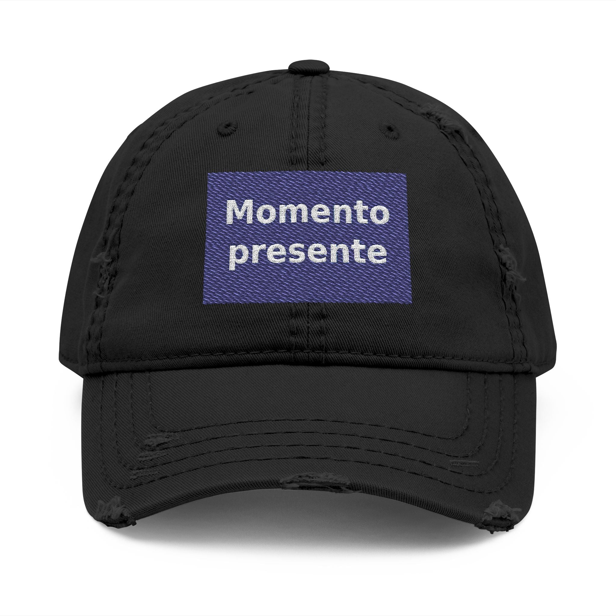 "Momento presente" Black Cat Dad Hat | College Girl Gift | Fashion | KayKay Classics