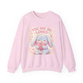 "YOU ARE SO LOVED" Black Cat Crewneck | College Girl Gift | Fashion | KayKay Classics