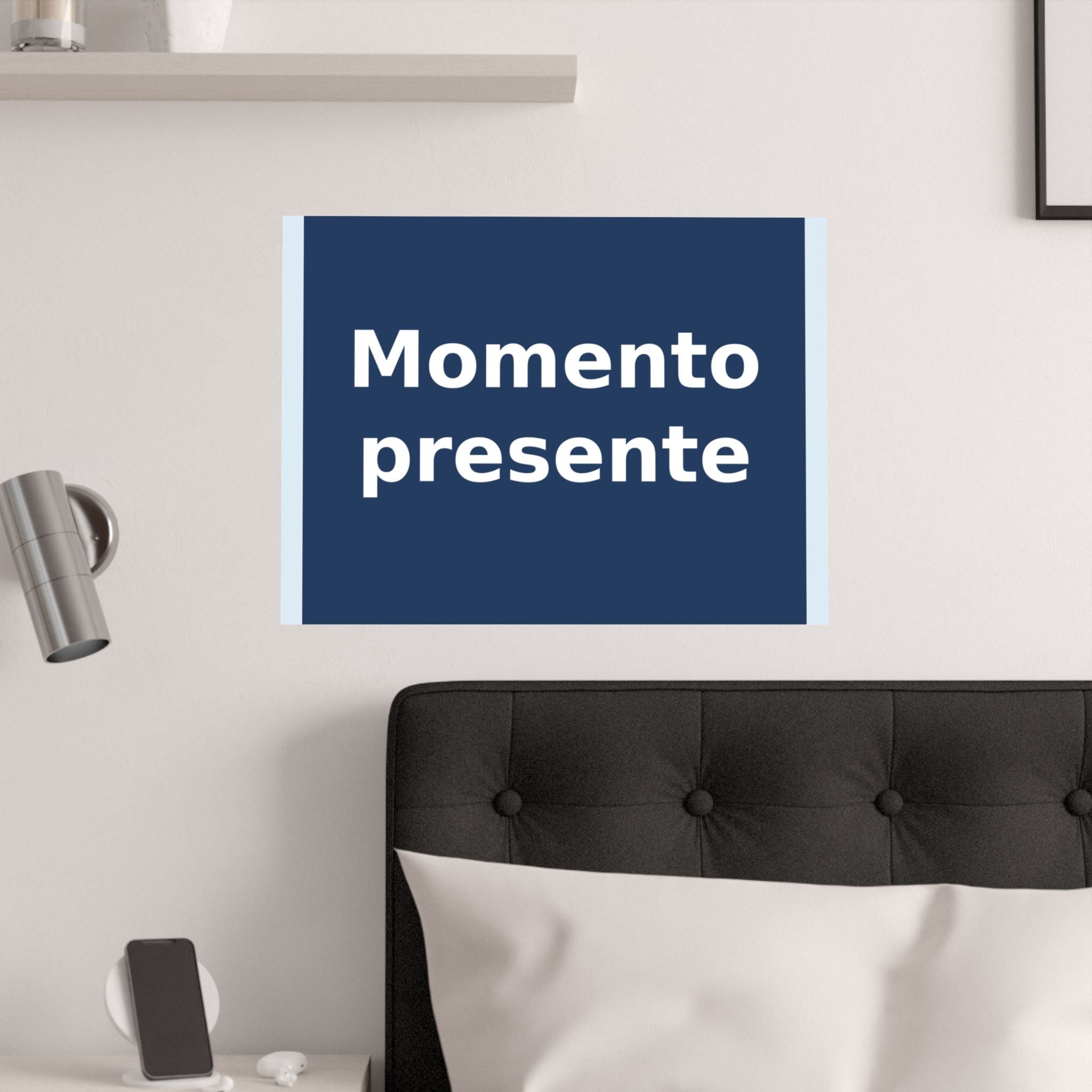 "Momento presente" Black Cat Poster | College Girl Gift | Fashion | KayKay Classics