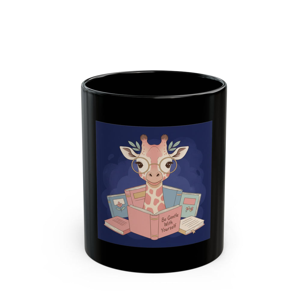 Giraffe Black Mug 11oz – Be Gentle With Yourself