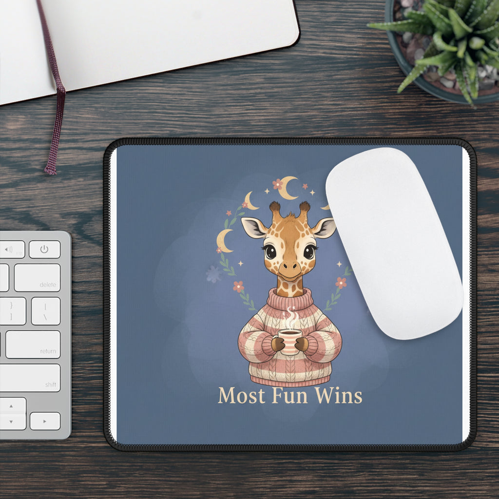 Giraffe Mouse Pad – Most Fun Wins