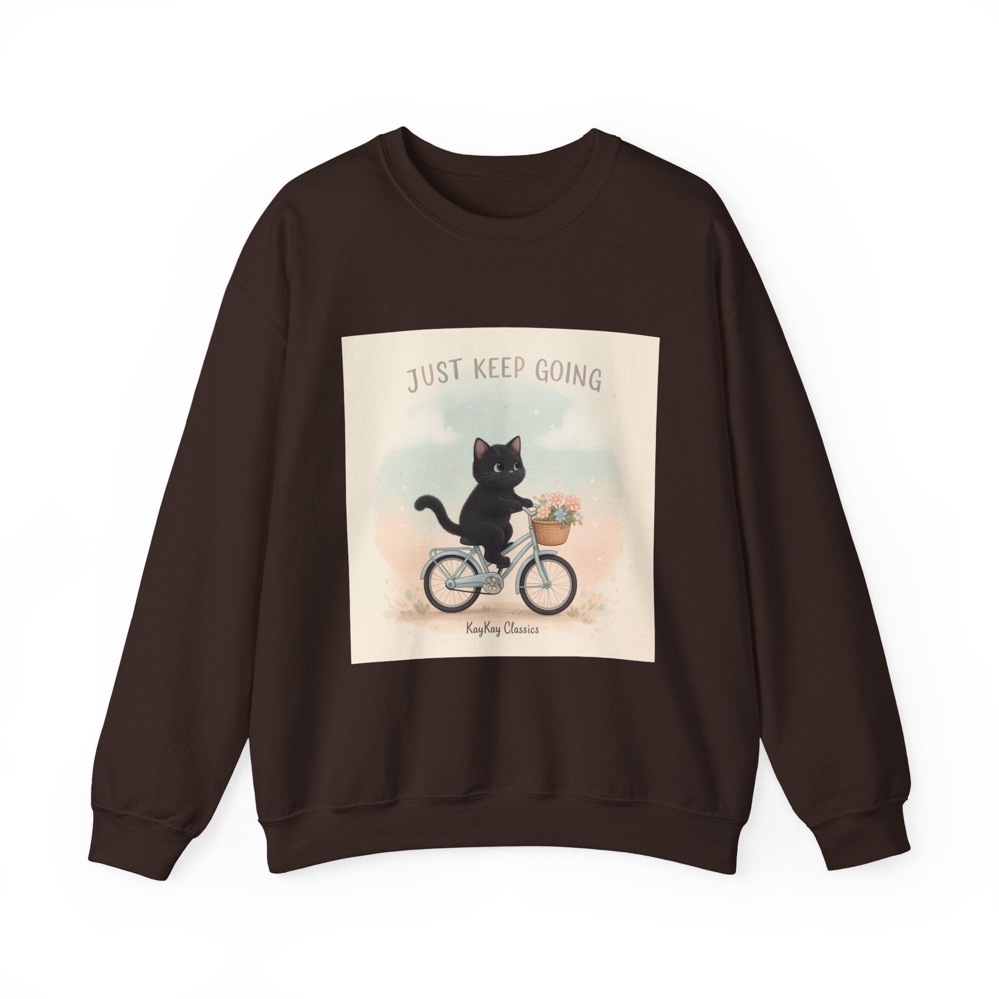 "Design" Black Cat Crewneck | College Girl Gift | Fashion | KayKay Classics