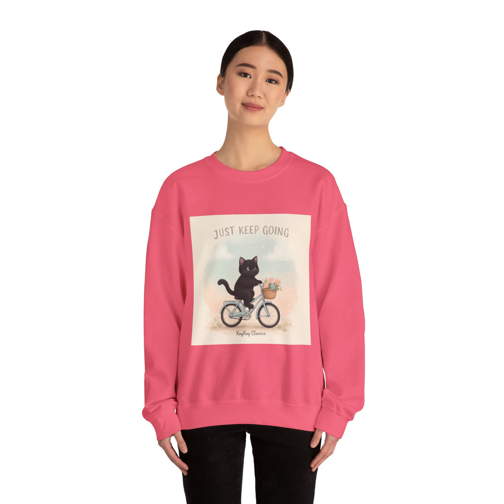 "Design" Black Cat Crewneck | College Girl Gift | Fashion | KayKay Classics