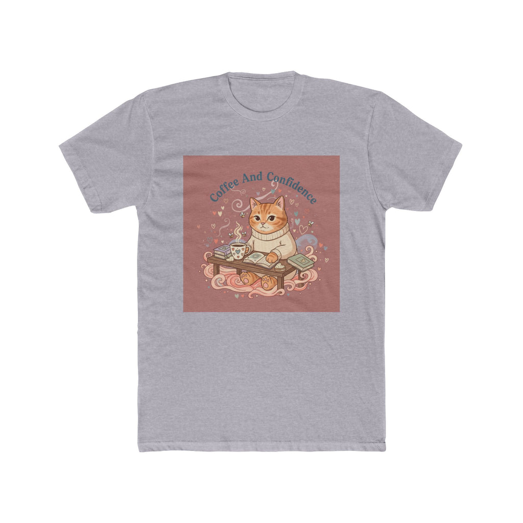 Coffee And Confidence Cat Unisex Tee