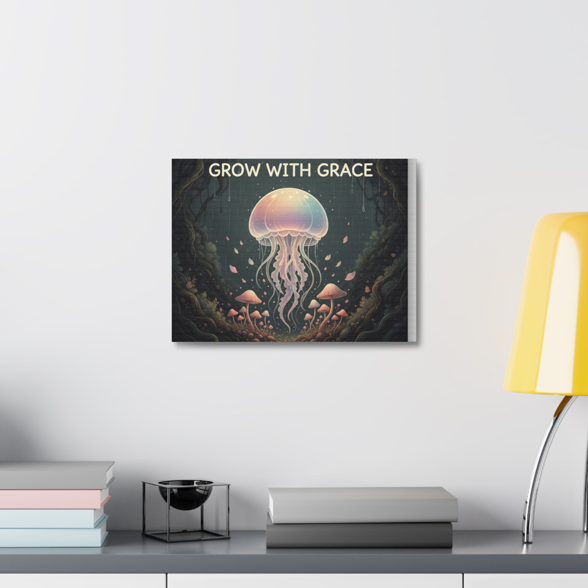 Kawaii Jellyfish Canvas Print – Grow With Grace
