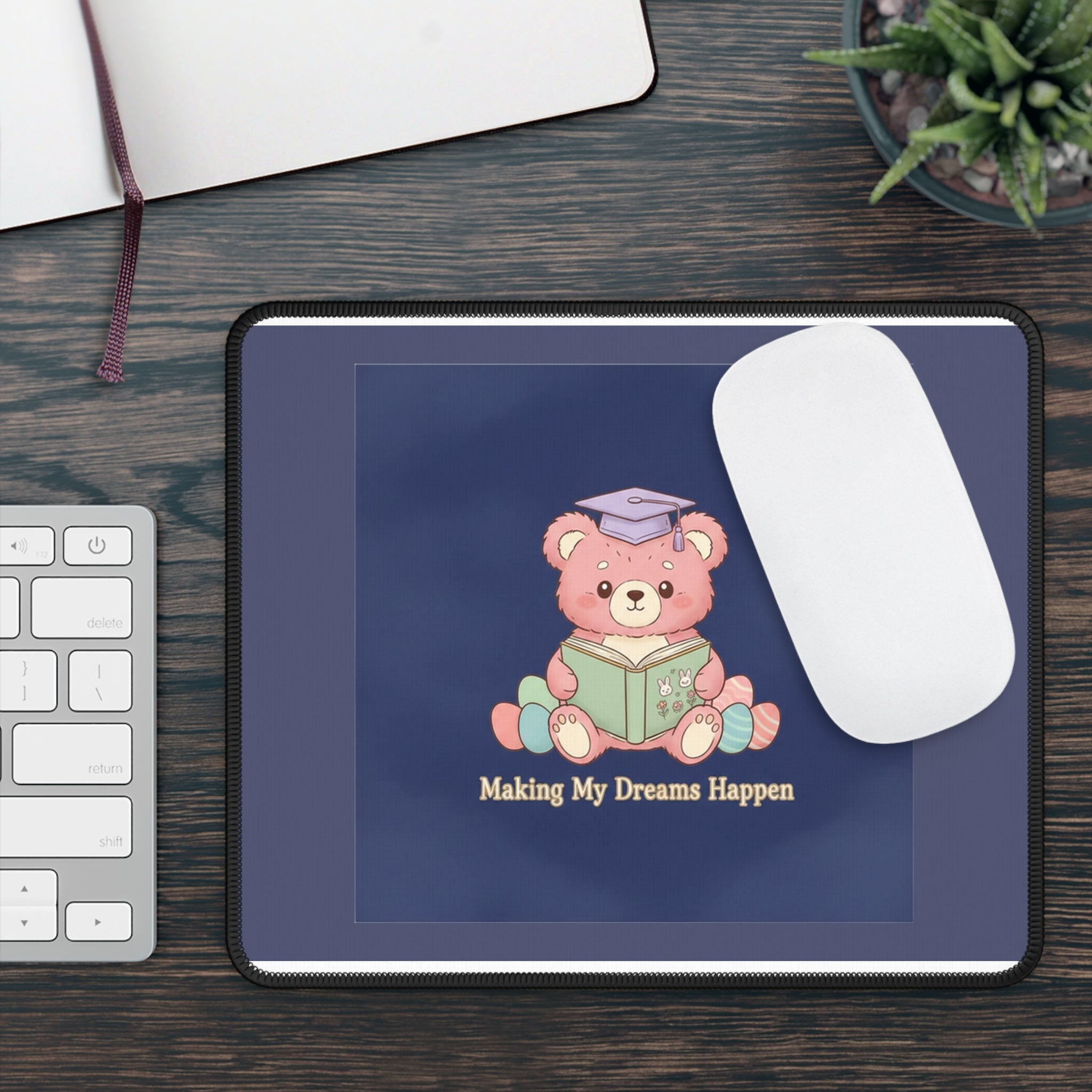 Bear Mouse Pad – Making My Dreams Happen
