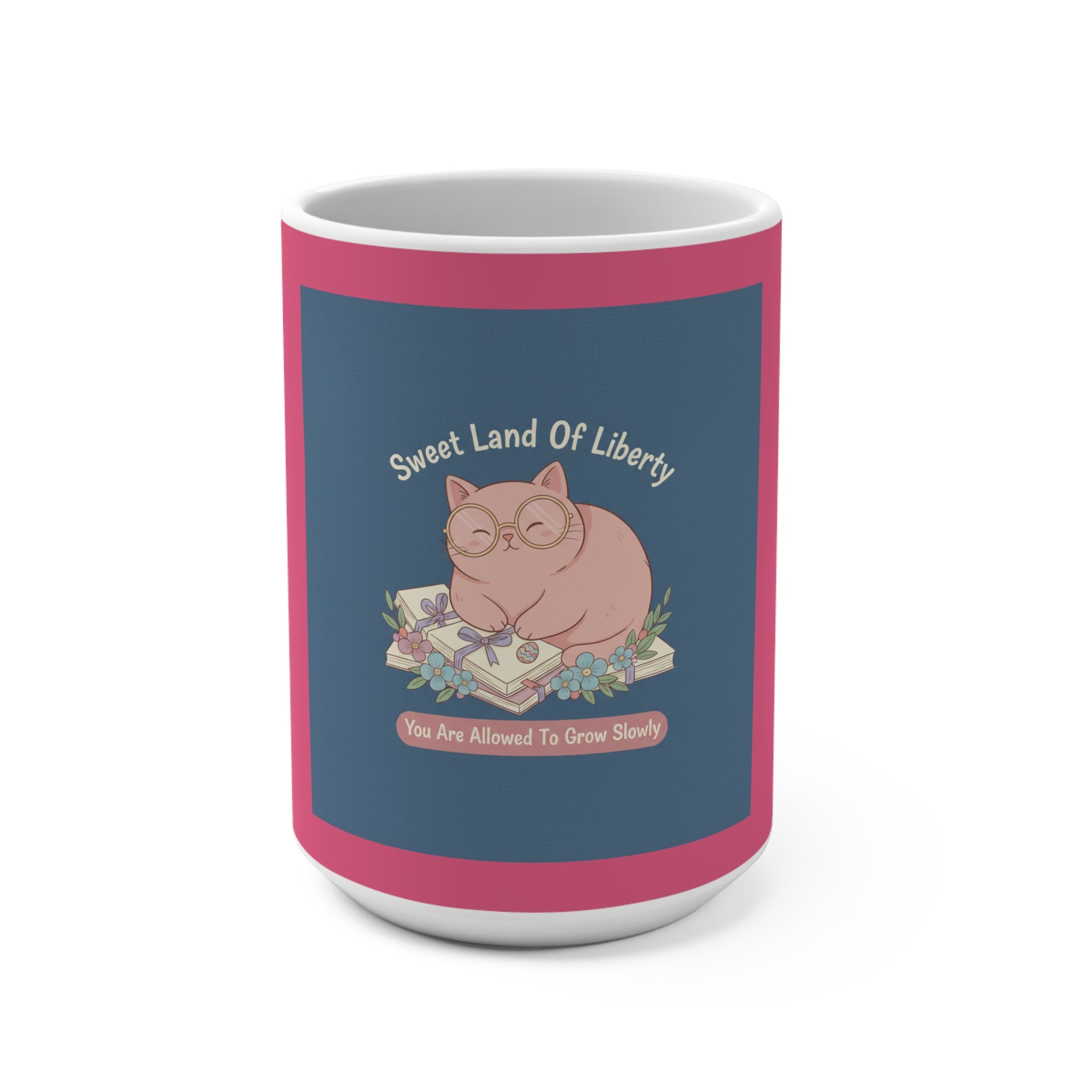 Cat Mug 15oz – Sweet Land of Liberty