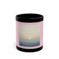 "ONE DAY AT A TIME" Black Cat Black Mug | College Girl Gift | Fashion | KayKay Classics