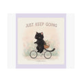 "JUST KEEP GOING" Black Cat Poster | College Girl Gift | Fashion | KayKay Classics
