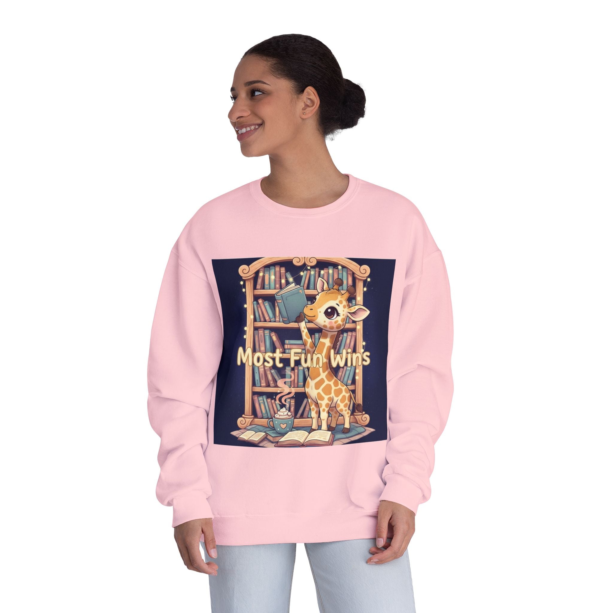 Giraffe Crewneck Sweatshirt – Most Fun Wins