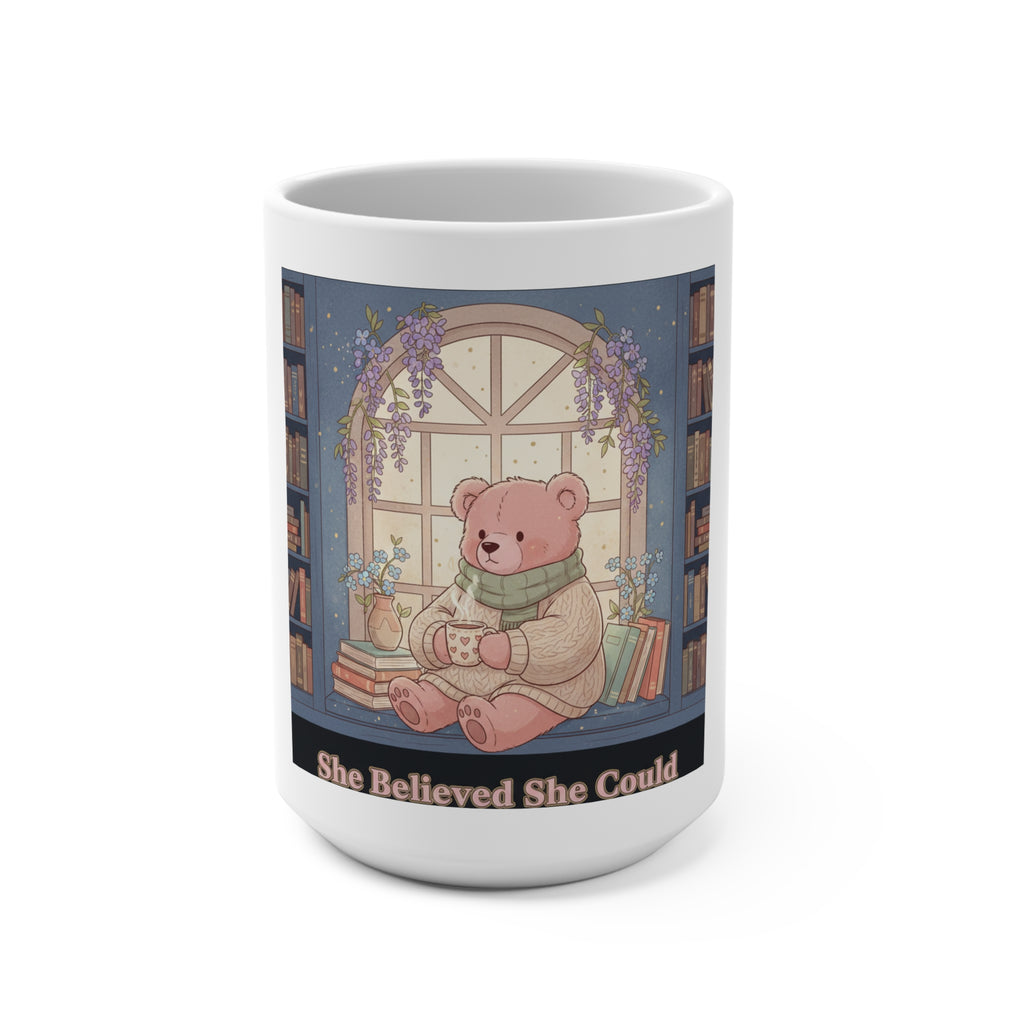 Bear Mug 15oz – She Believed She Could