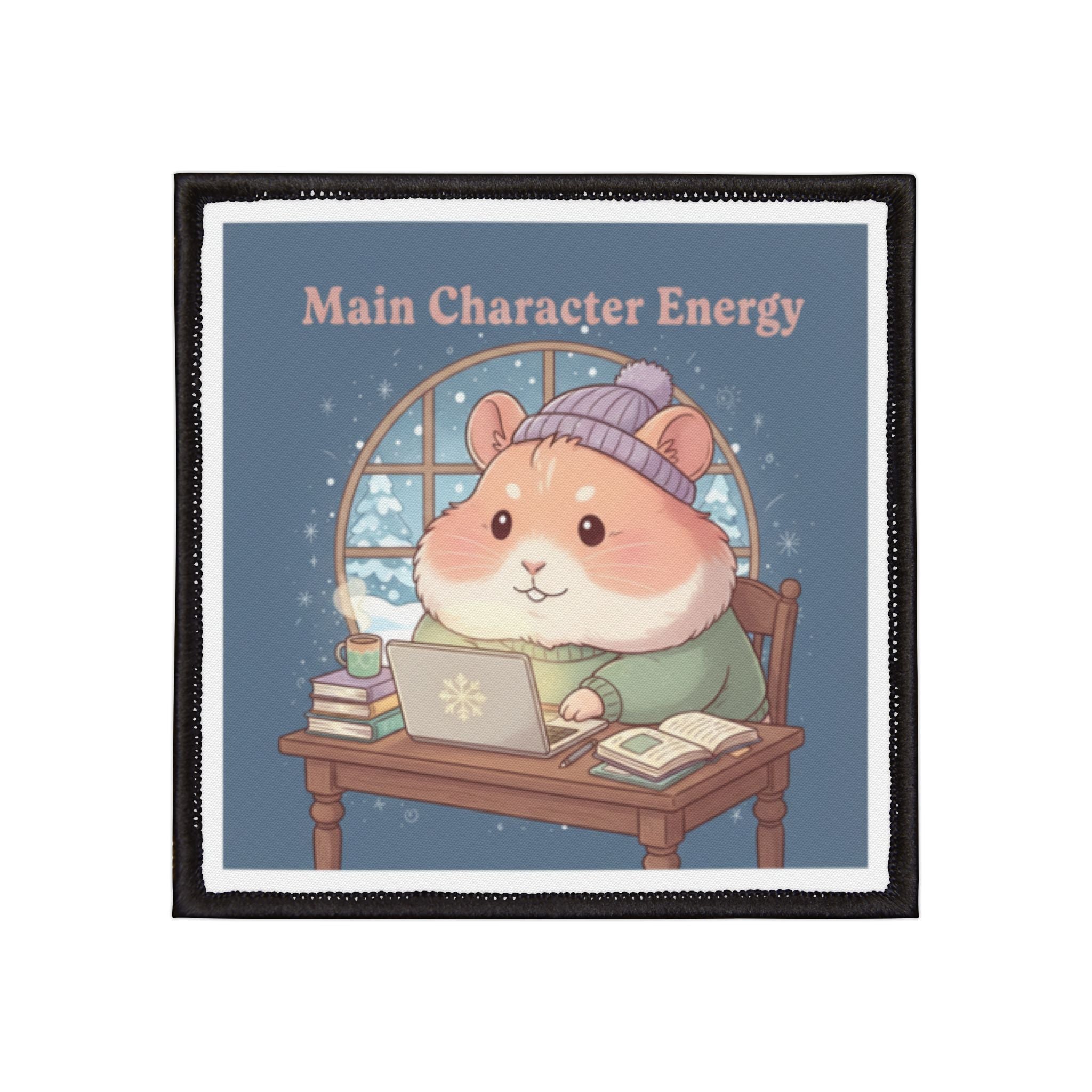 Hamster Iron-On Patch – Main Character Energy