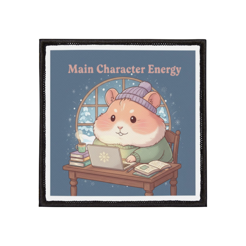Hamster Iron-On Patch – Main Character Energy