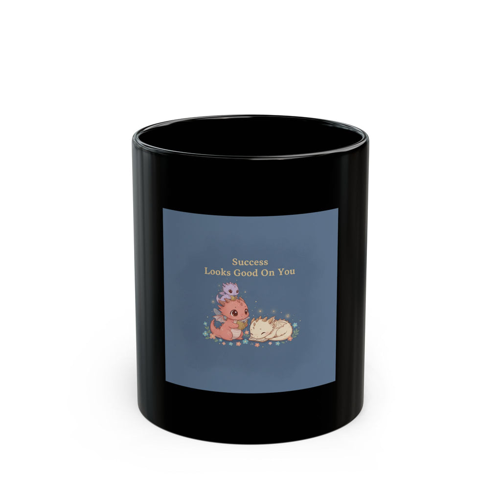 Baby Dragons Black Mug 11oz – Success Looks Good on You