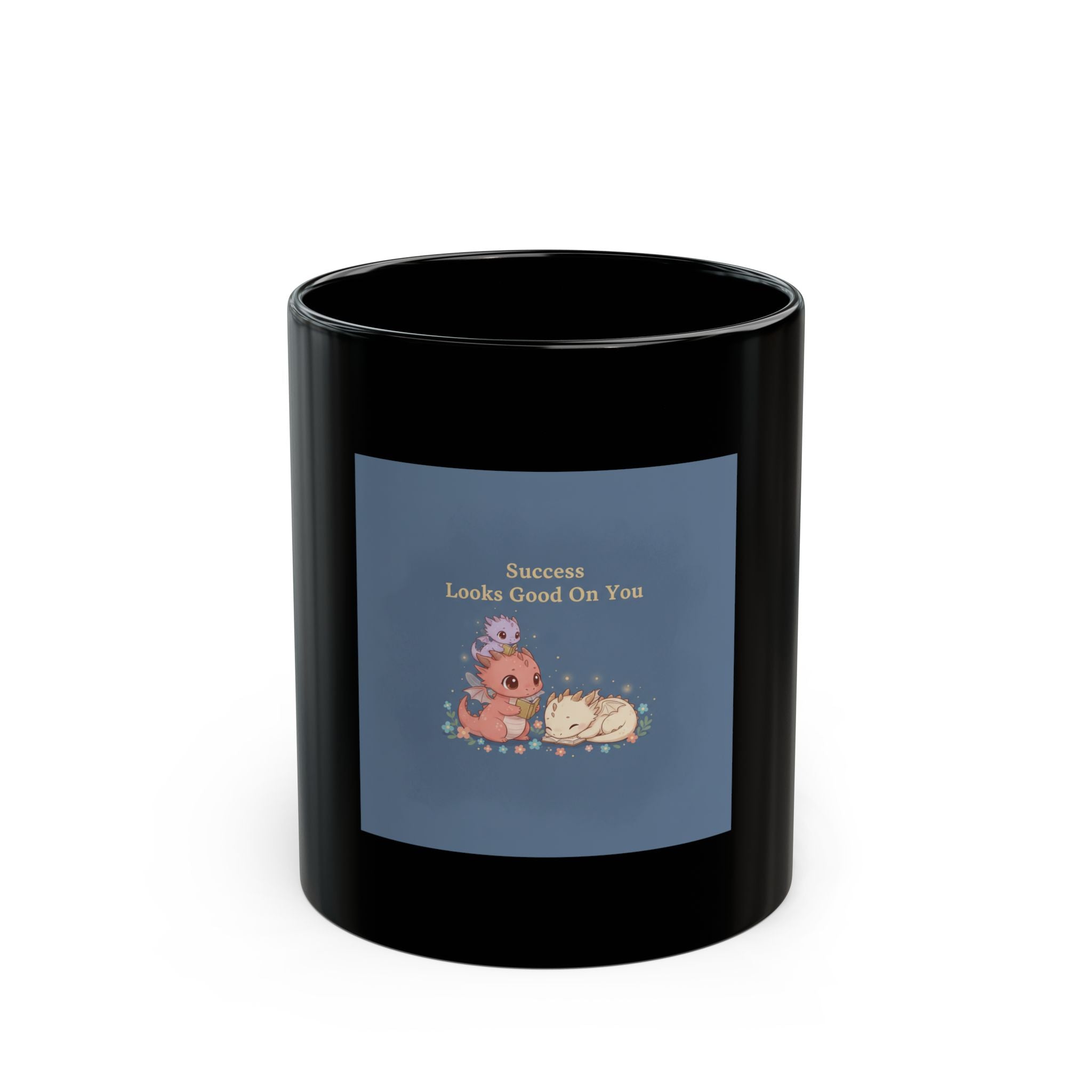 Baby Dragons Black Mug 11oz – Success Looks Good on You