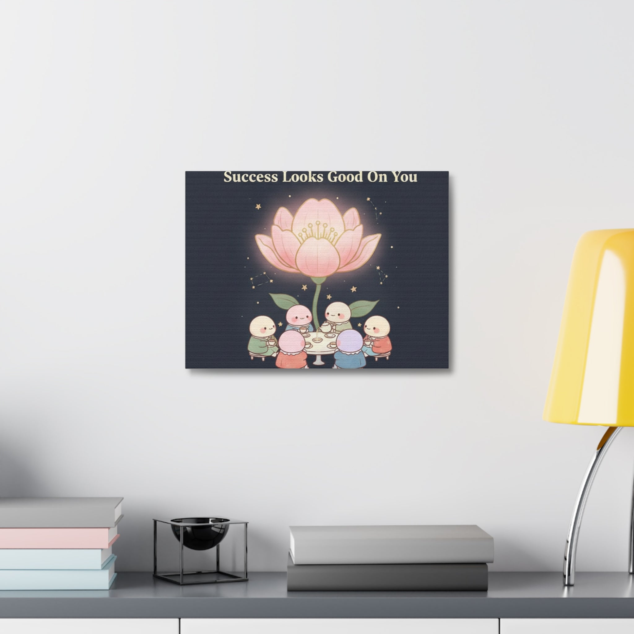 Tiny Chibi Creatures Canvas Print – Success Looks Good on You