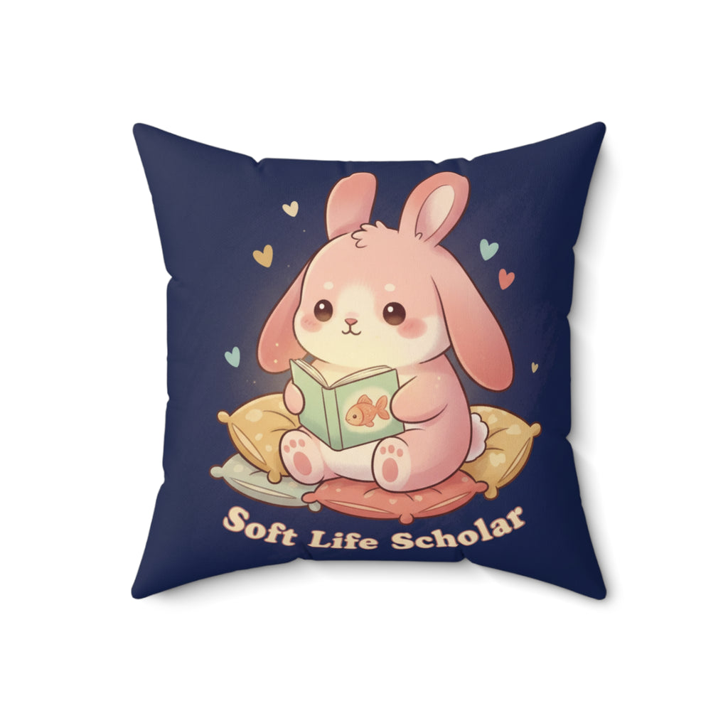 Bunny Square Pillow – Soft Life Scholar