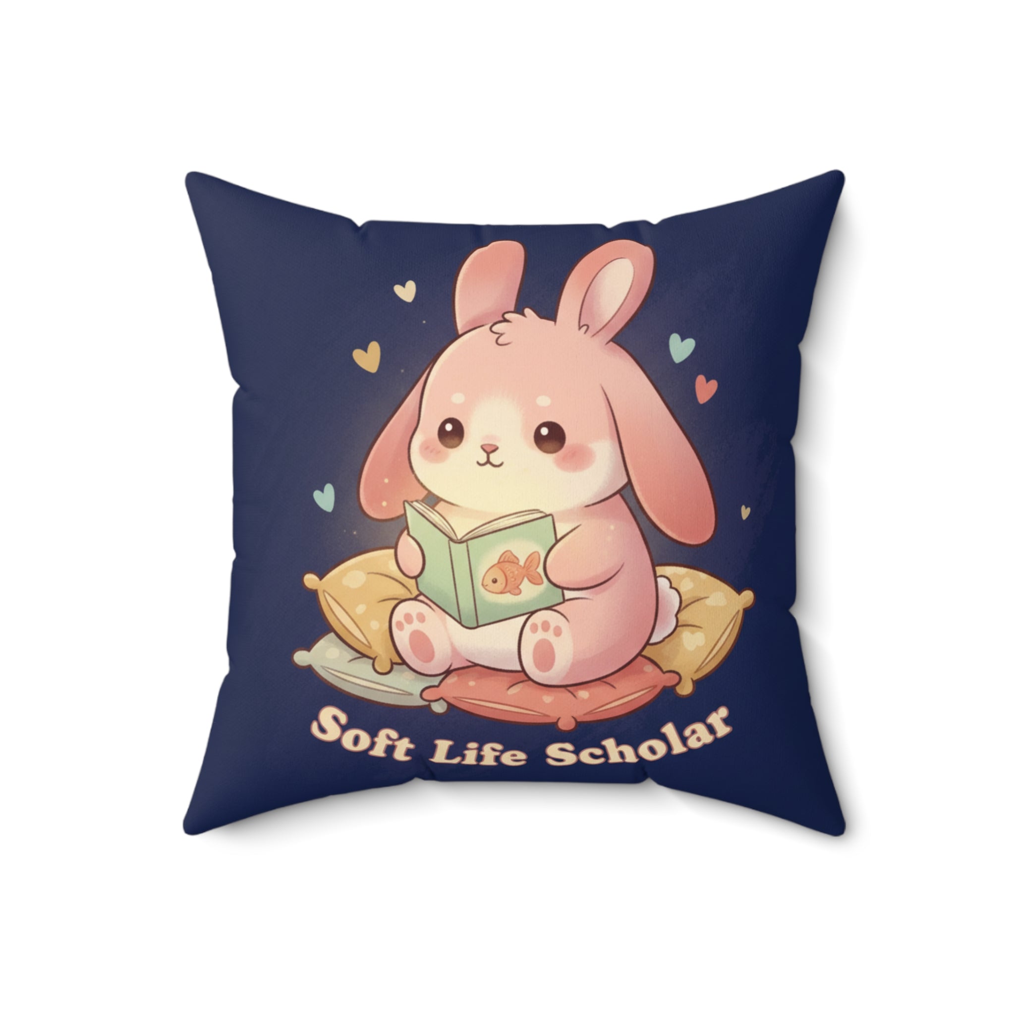 Bunny Square Pillow – Soft Life Scholar