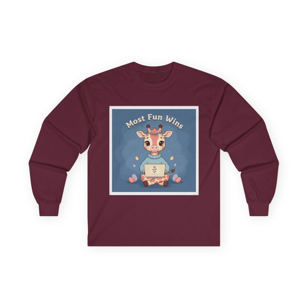 Giraffe Long Sleeve Tee – Most Fun Wins