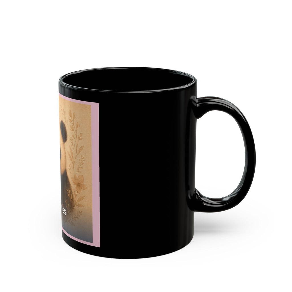 "No Excuses" Black Cat Black Mug | College Girl Gift | Fashion | KayKay Classics