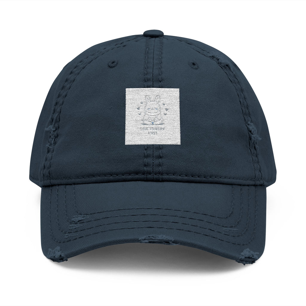 "LOVE YOURSELF FIRST" Black Cat Dad Hat | College Girl Gift | Fashion | KayKay Classics