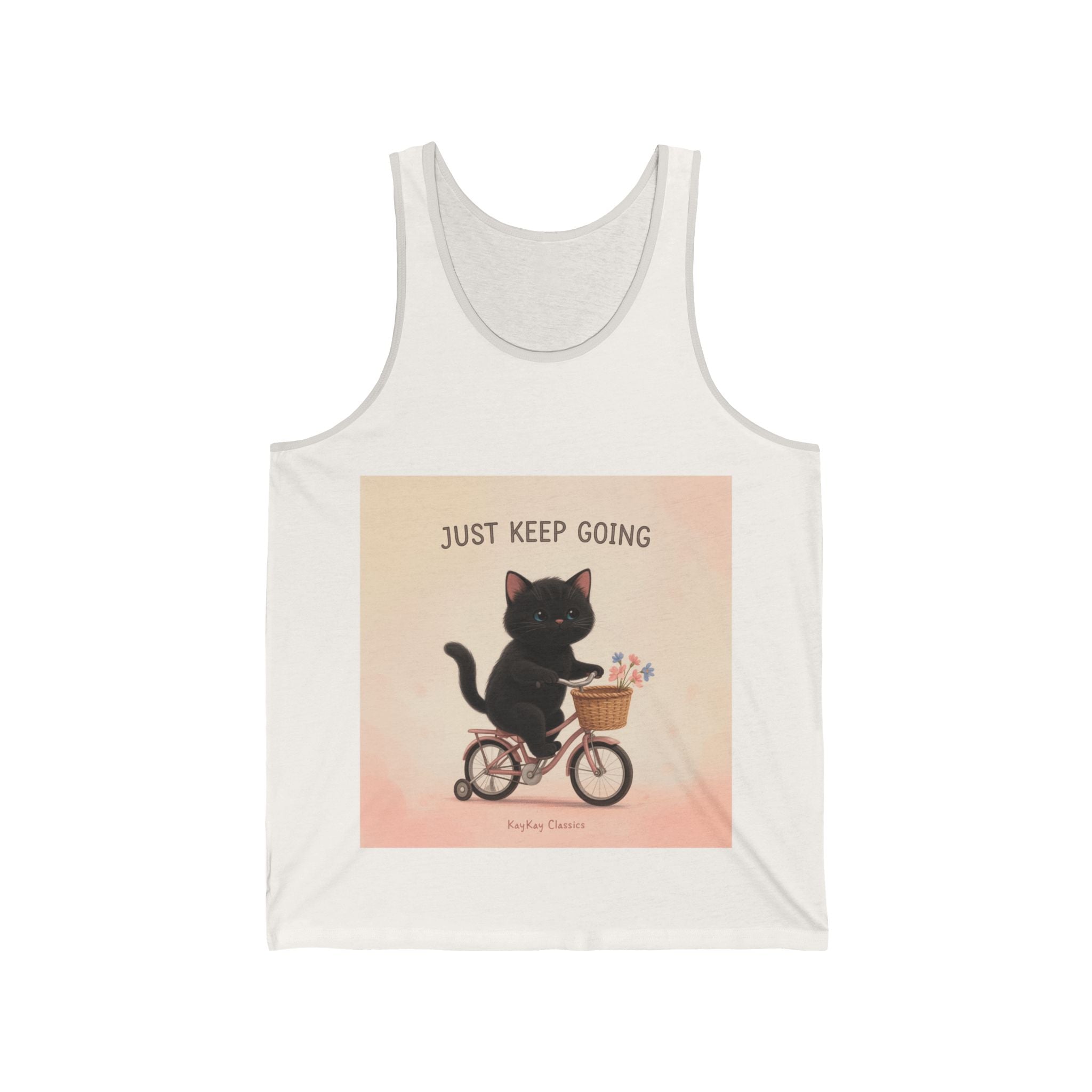 "Life Behind Bars" Black Cat Tank Top | College Girl Gift | Fashion | KayKay Classics