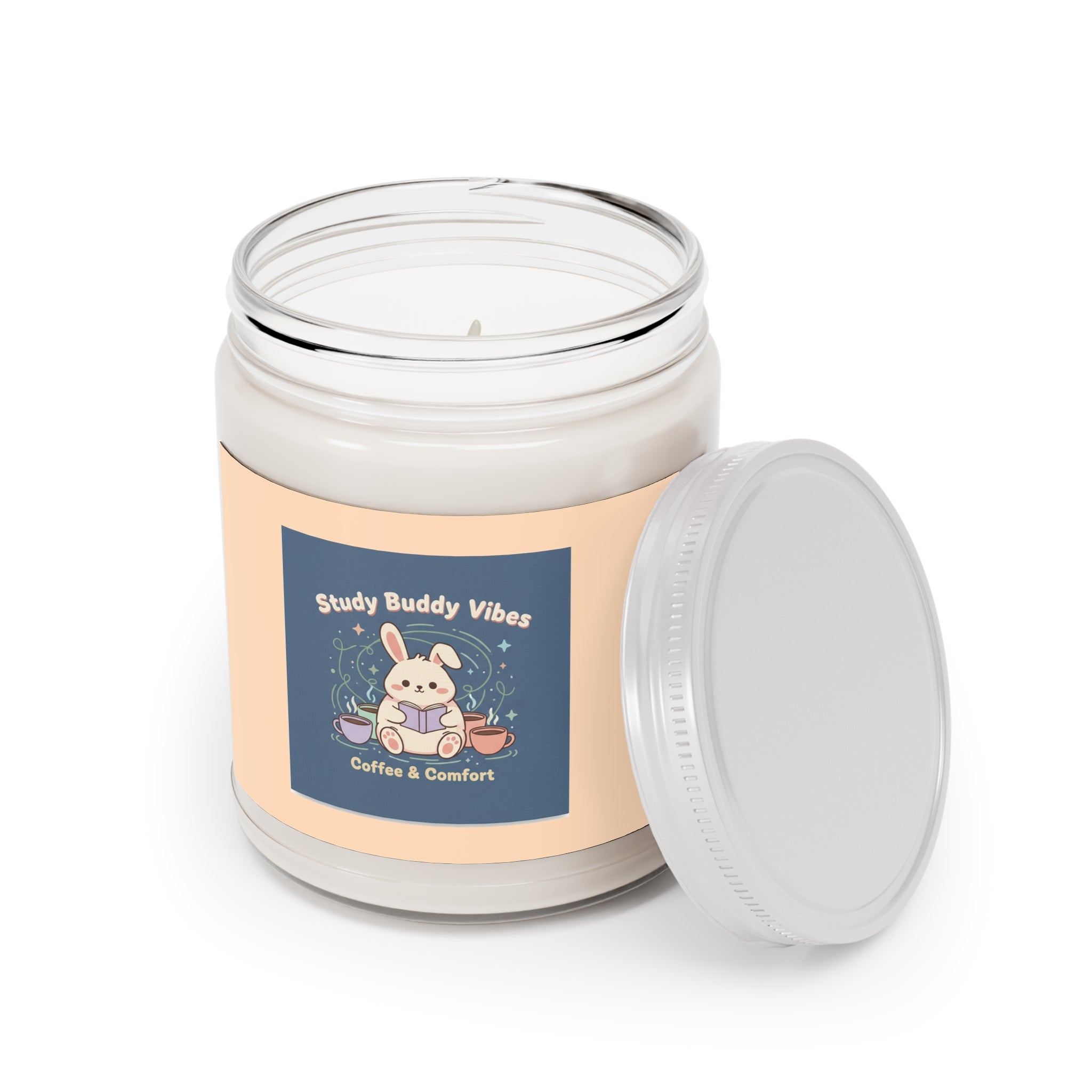 Bunny Scented Candle – Study Buddy Vibes Coffee Comfort