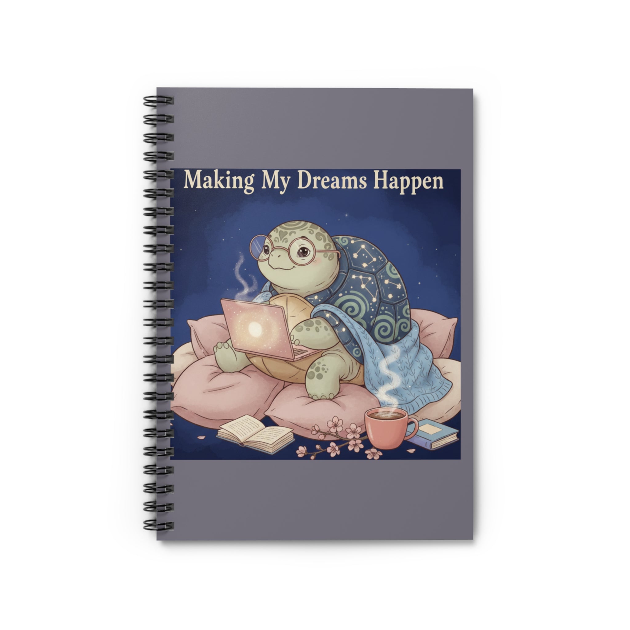 Turtle Spiral Notebook – Making My Dreams Happen