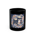 Bunny Black Mug 11oz – Gentle Strength
