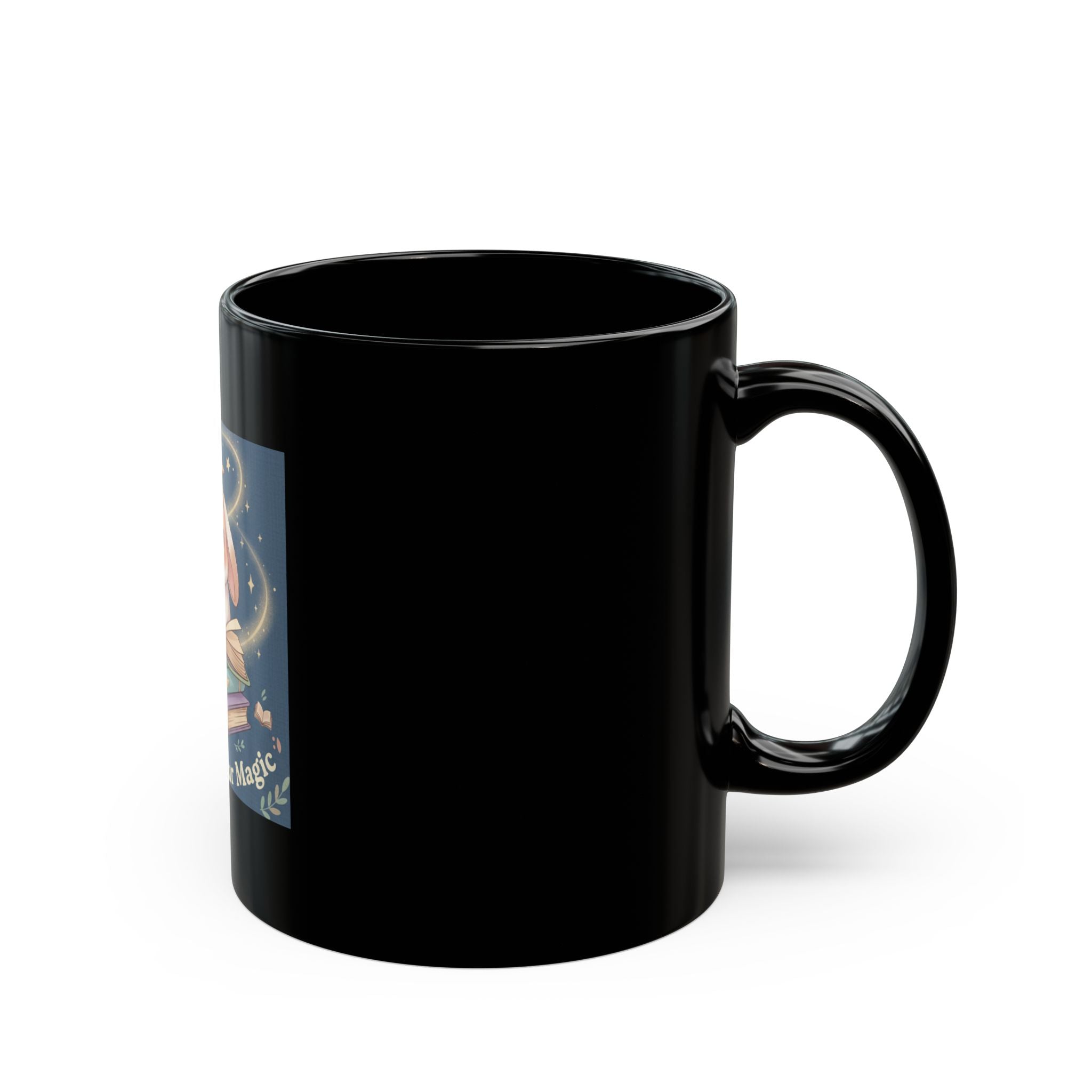 Bunny Black Mug 11oz – Believe in Your Magic