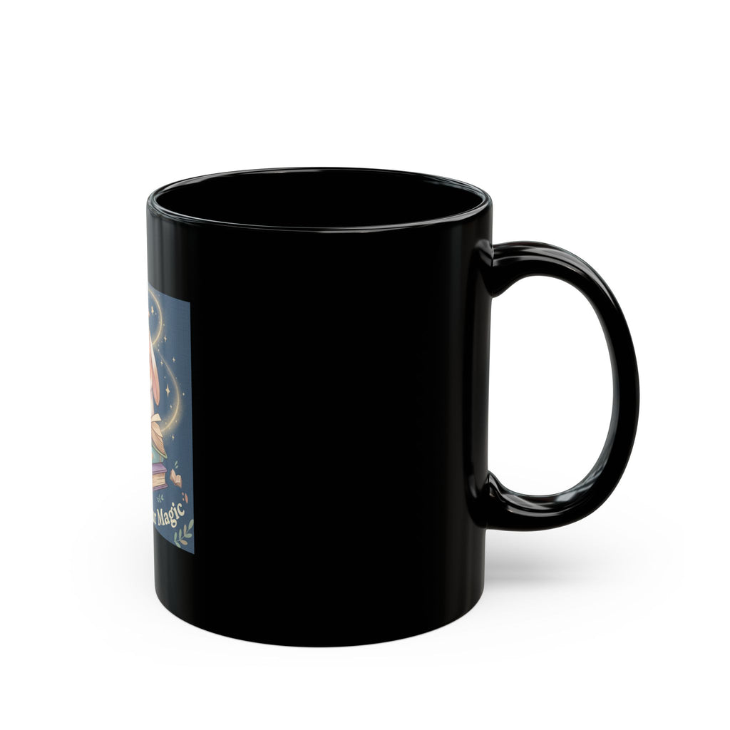 Bunny Black Mug 11oz – Believe in Your Magic